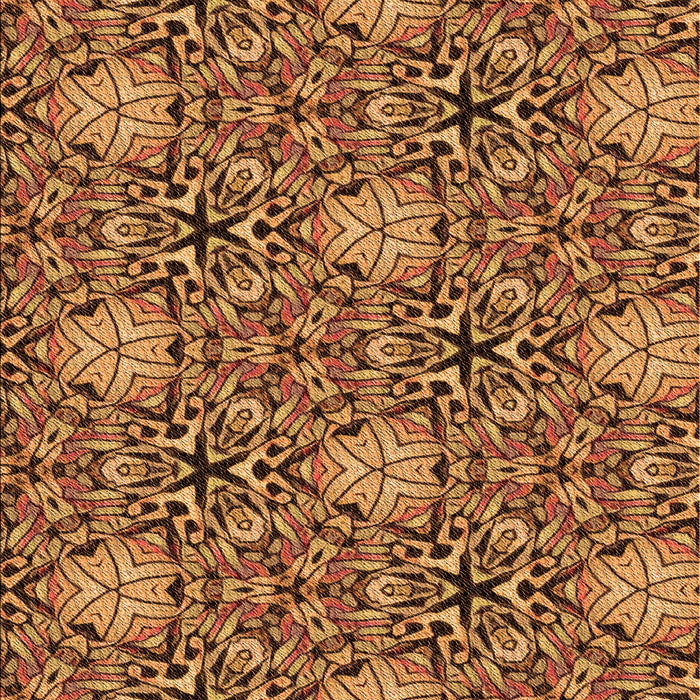 Patterned Red Brown Rug, pat819org