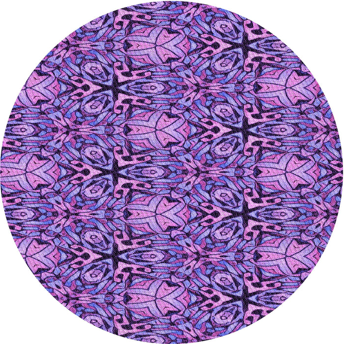 Square Machine Washable Transitional Purple Rug in a Living Room, wshpat819pur