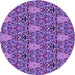 Square Patterned Purple Rug, pat819pur