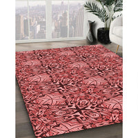 Patterned Red Rug, pat819rd