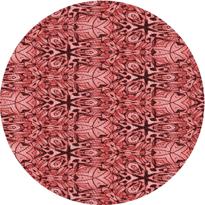 Square Machine Washable Transitional Red Rug in a Living Room, wshpat819rd