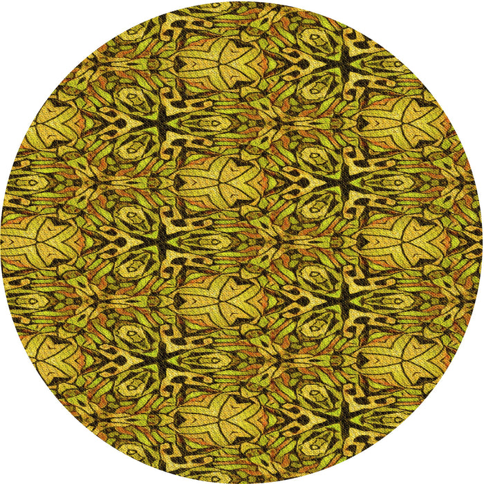 Square Patterned Dark Bronze Brown Rug, pat819yw