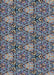 Machine Washable Transitional Blue Gray Rug, wshpat819