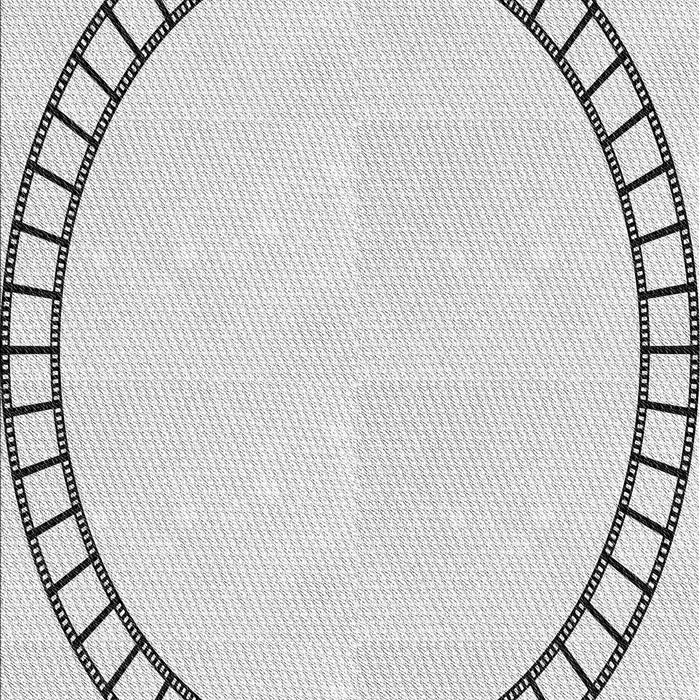 Patterned Off-White Novelty Rug, pat81