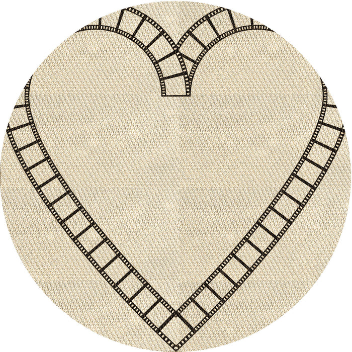 Square Patterned Moccasin Beige Rug, pat82brn