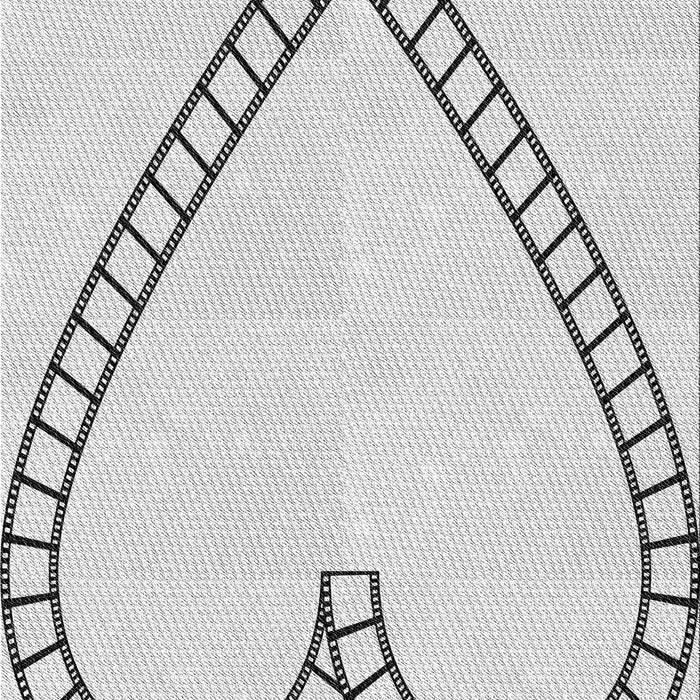 Patterned Platinum Gray Rug, pat82gry