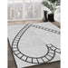 Machine Washable Transitional Platinum Gray Rug in a Family Room, wshpat82gry