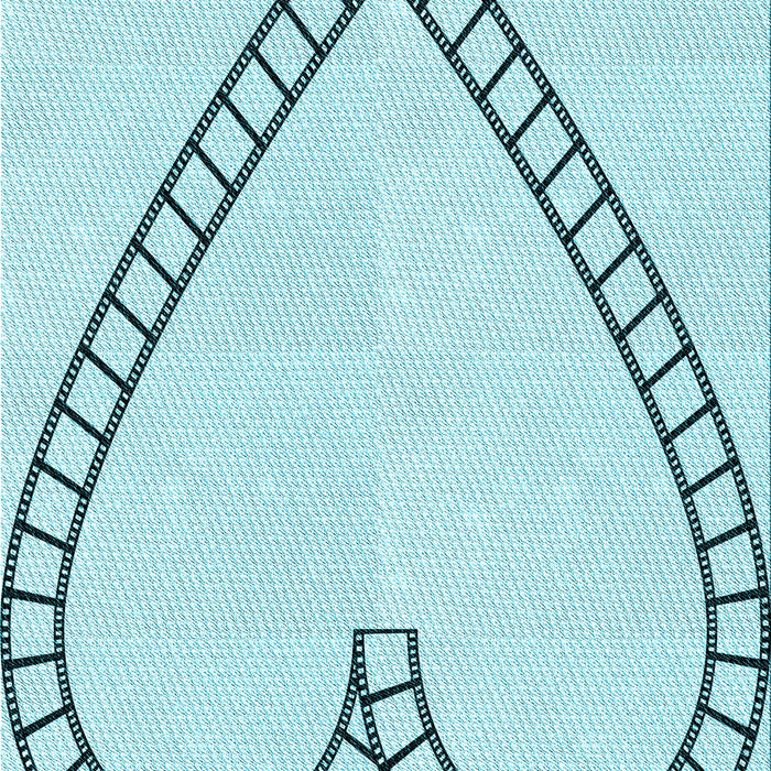 Patterned Electric Blue Rug, pat82lblu