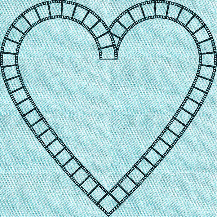 Round Patterned Electric Blue Rug, pat82lblu