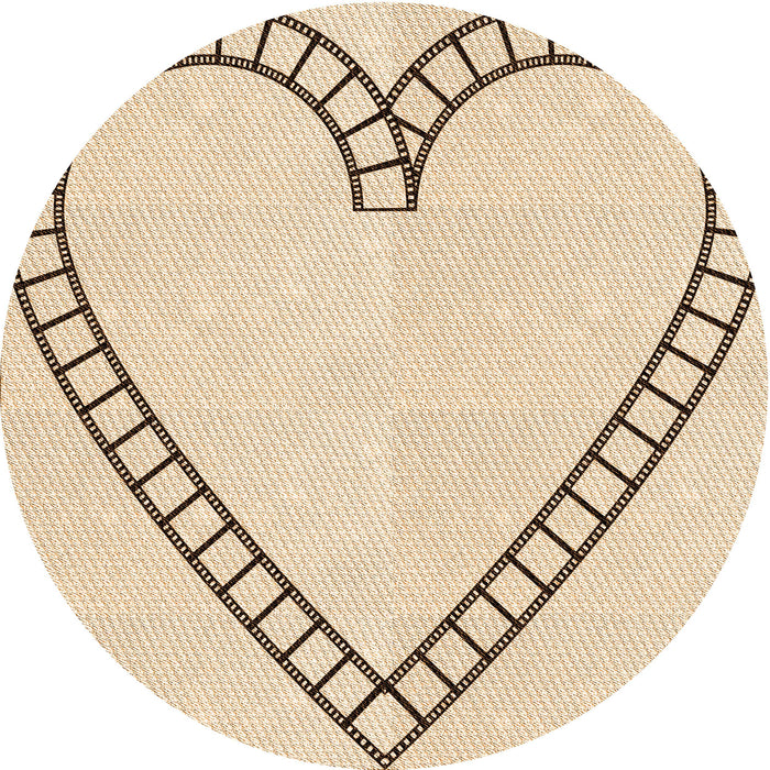 Square Patterned Peru Brown Rug, pat82org