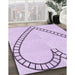 Machine Washable Transitional Orchid Purple Rug in a Family Room, wshpat82pur