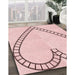 Machine Washable Transitional Pink Rug in a Family Room, wshpat82rd