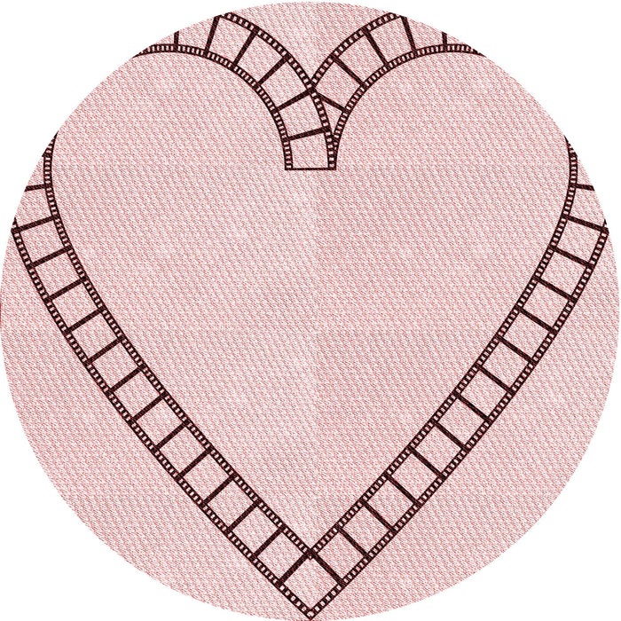 Square Patterned Pink Rug, pat82rd