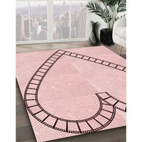 Patterned Pink Rug, pat82rd