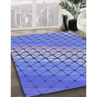 Patterned Blue Rug, pat820blu