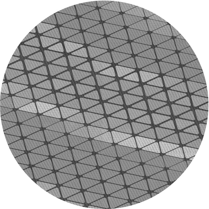 Square Patterned Ash Gray Rug, pat820gry
