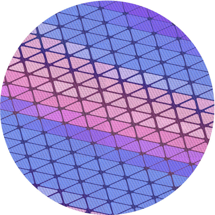 Square Patterned Blue Violet Purple Rug, pat820pur
