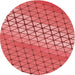 Square Patterned Red Rug, pat820rd