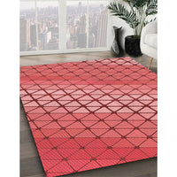 Patterned Red Rug, pat820rd