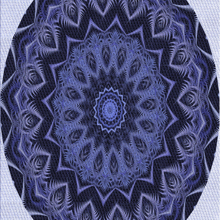 Patterned Purple Mimosa Purple Rug, pat821blu
