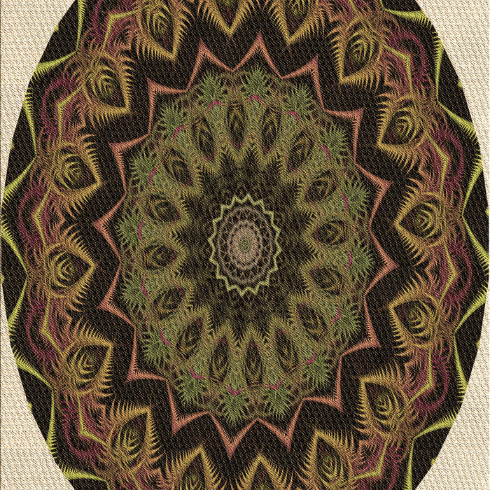 Patterned Red Rug, pat821brn