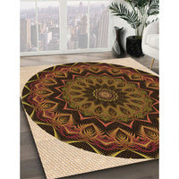 Patterned Peru Brown Rug, pat821org