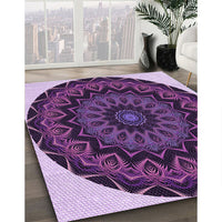 Patterned Orchid Purple Rug, pat821pur