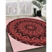 Machine Washable Transitional Dark Red Rug in a Family Room, wshpat821rd