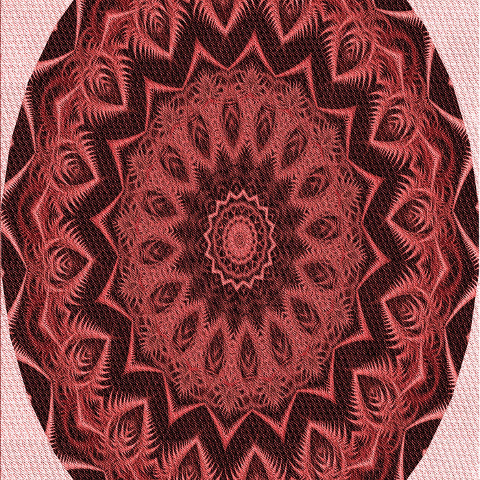 Patterned Dark Red Rug, pat821rd