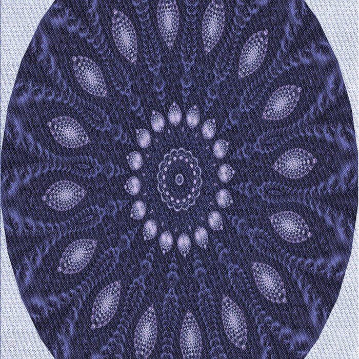 Patterned Night Blue Rug, pat822blu