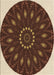 Machine Washable Transitional Peru Brown Rug, wshpat822brn