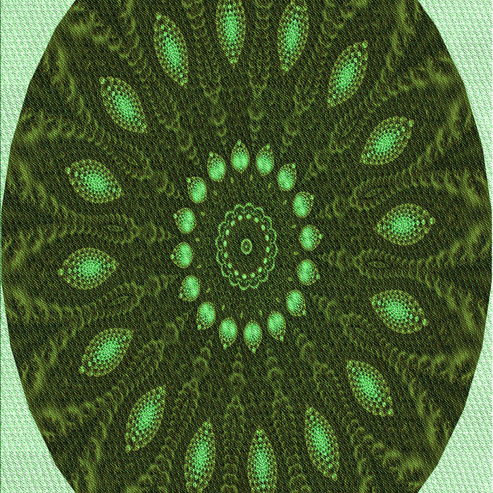 Patterned Green Rug, pat822grn