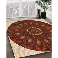 Patterned Orange Rug, pat822org
