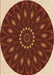 Patterned Orange Rug, pat822org