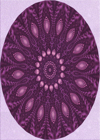 Machine Washable Transitional Orchid Purple Rug, wshpat822pur