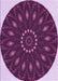 Machine Washable Transitional Orchid Purple Rug, wshpat822pur