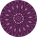 Square Patterned Orchid Purple Rug, pat822pur