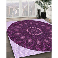 Patterned Orchid Purple Rug, pat822pur