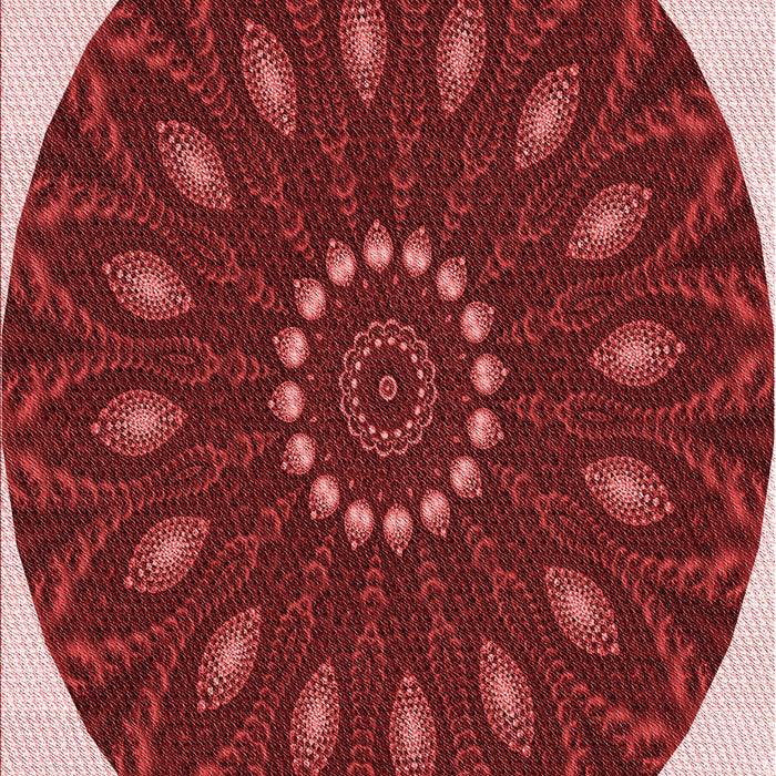 Patterned Crimson Red Rug, pat822rd