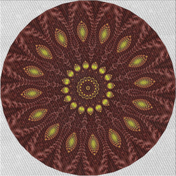 Sideview of Machine Washable Transitional Red Rug, wshpat822