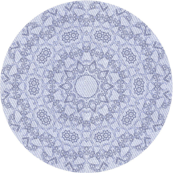 Square Machine Washable Transitional Lavender Blue Rug in a Living Room, wshpat823blu