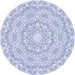 Square Machine Washable Transitional Lavender Blue Rug in a Living Room, wshpat823blu