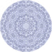 Square Patterned Lavender Blue Rug, pat823blu