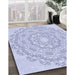 Machine Washable Transitional Lavender Blue Rug in a Family Room, wshpat823blu
