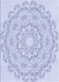 Machine Washable Transitional Lavender Blue Rug, wshpat823blu