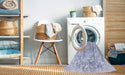 Machine Washable Transitional Lavender Blue Rug in a Washing Machine, wshpat823blu