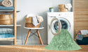 Machine Washable Transitional Mint Green Rug in a Washing Machine, wshpat823grn