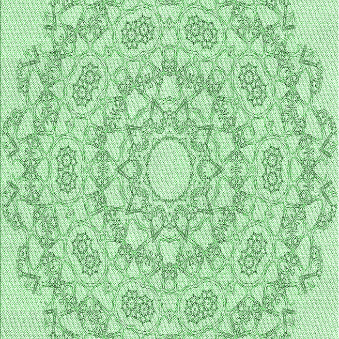 Patterned Mint Green Rug, pat823grn