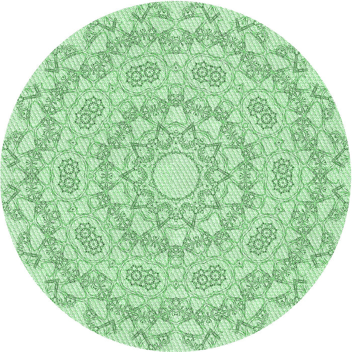 Square Patterned Mint Green Rug, pat823grn