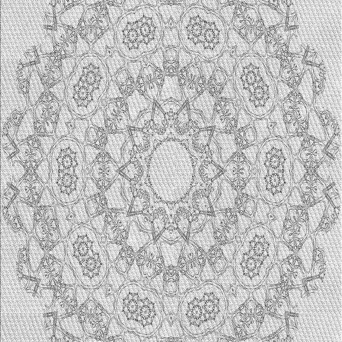 Machine Washable Transitional Platinum Gray Rug, wshpat823gry